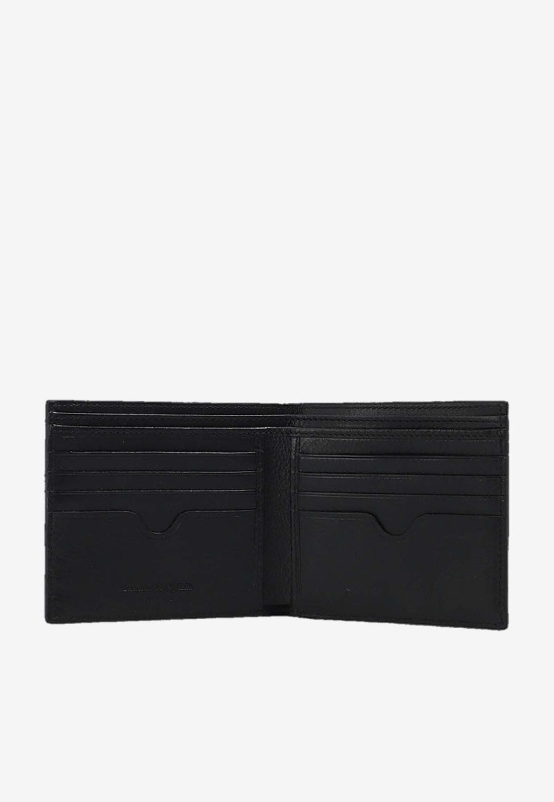 Bi-Fold Studded Skull Leather Wallet