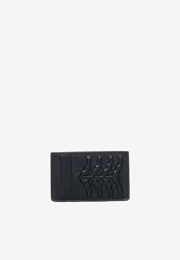 Ribcage Embossed Leather Cardholder