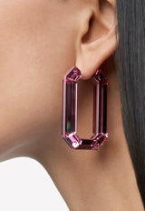 Lucent Crystal Hoop Earrings