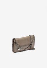 Falabella Faux Leather Chain Clutch