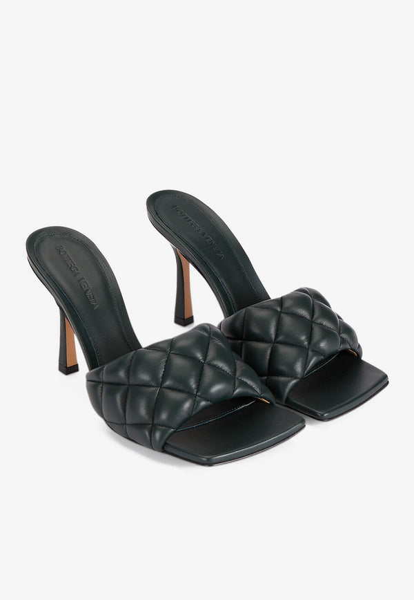 90 Quilted Leather Padded Mules