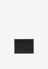 Logo Print Cardholder in Calf Leather