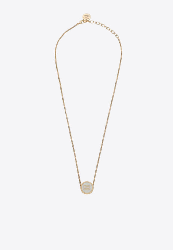 Enamel Logo Chain Necklace