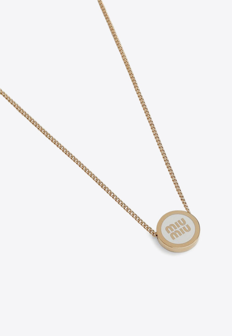 Enamel Logo Chain Necklace