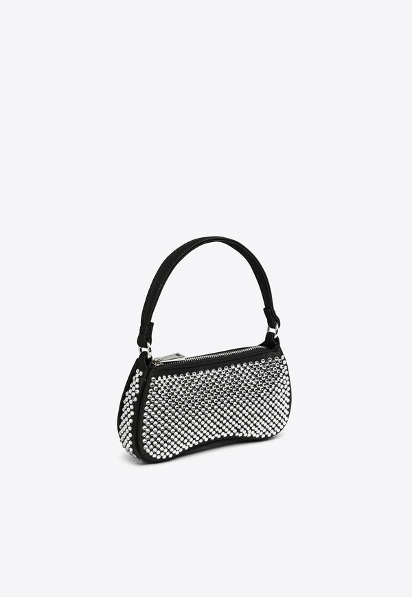 Eva Crystal-Embellished Top Handle Bag