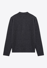 Long-Sleeved Wool Polo T-shirt