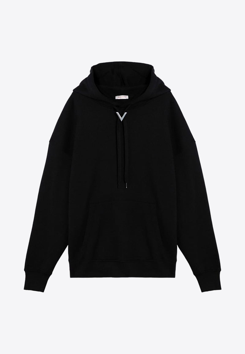 V Plaque Hooded Sweatshirt