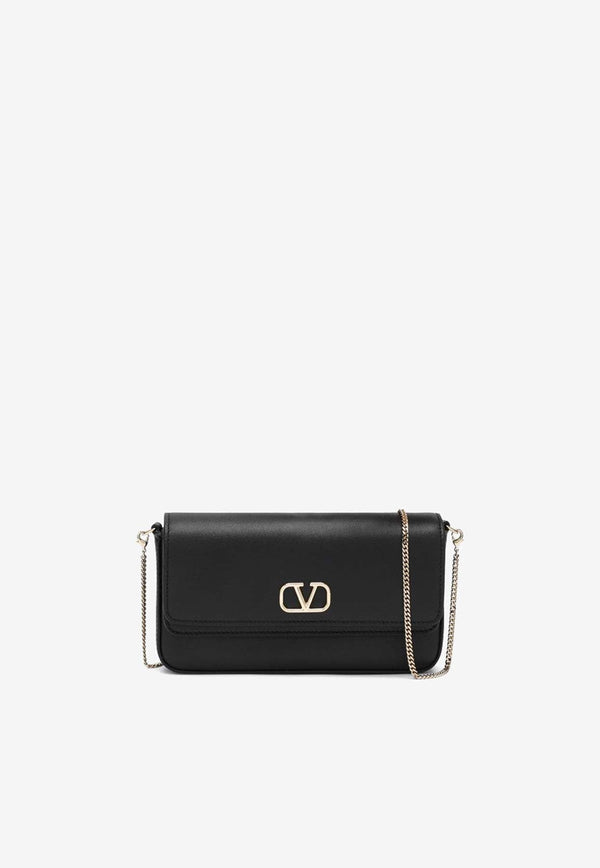 Mini VLogo Signature Leather Chain Clutch