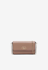 Mini VLogo Signature Leather Chain Clutch