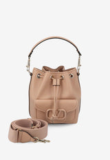 Locò VLogo Bucket Bag in Calf Leather