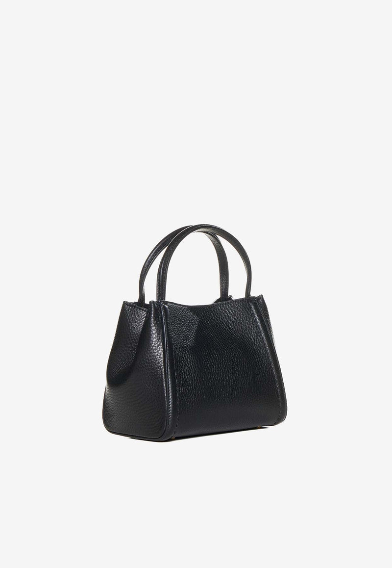 Small Alltime Grained Leather Top Handle Bag