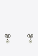 VLogo Signature Crystal Earrings