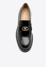 VLogo Locker Leather Loafers