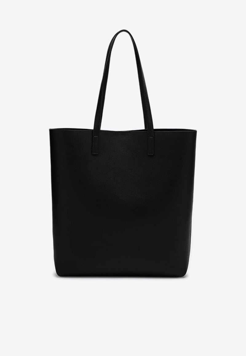 East/West Calf Leather Tote Bag