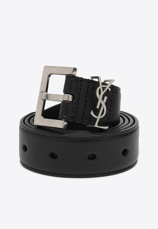 Cassandre Leather Buckle Belt