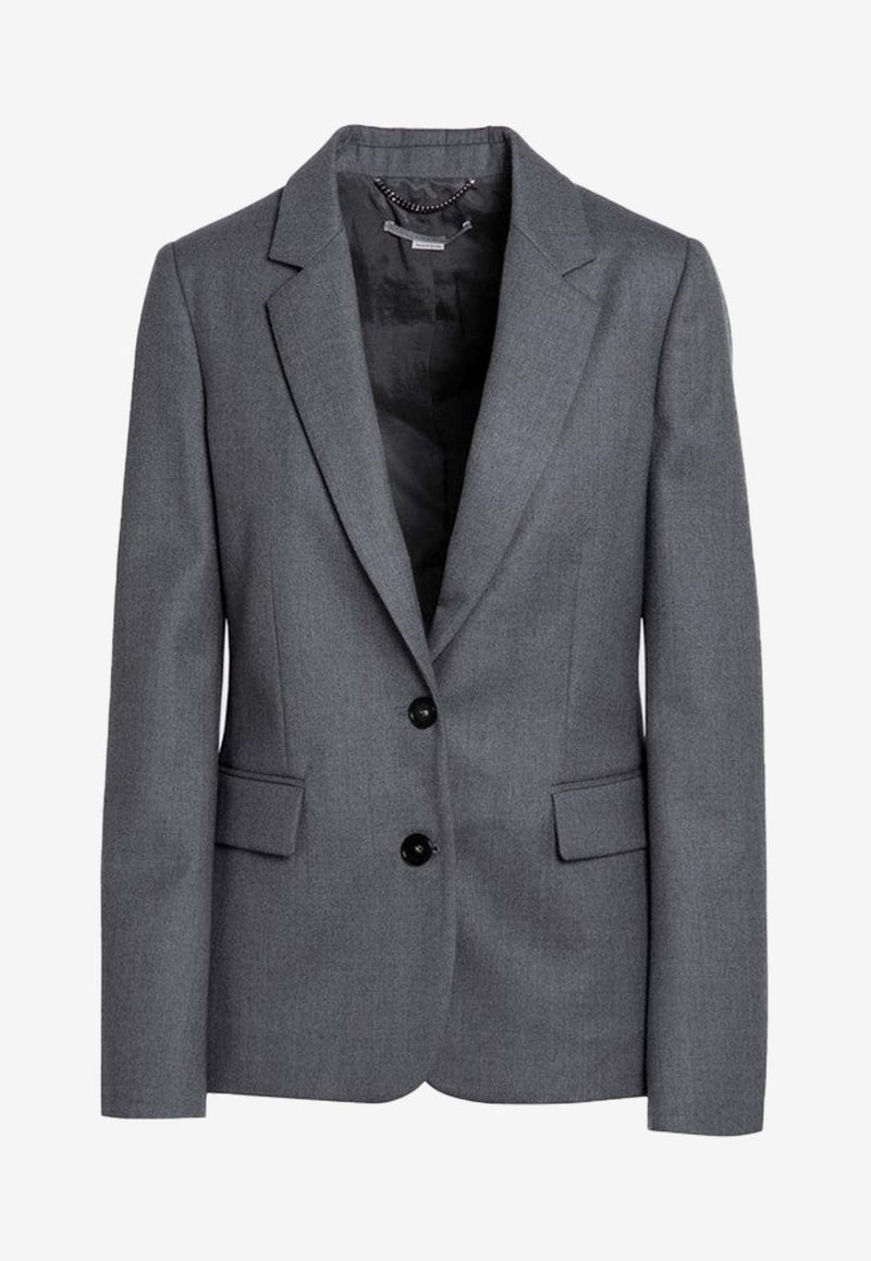 Single-Breasted Wool Blazer