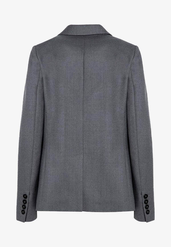 Single-Breasted Wool Blazer