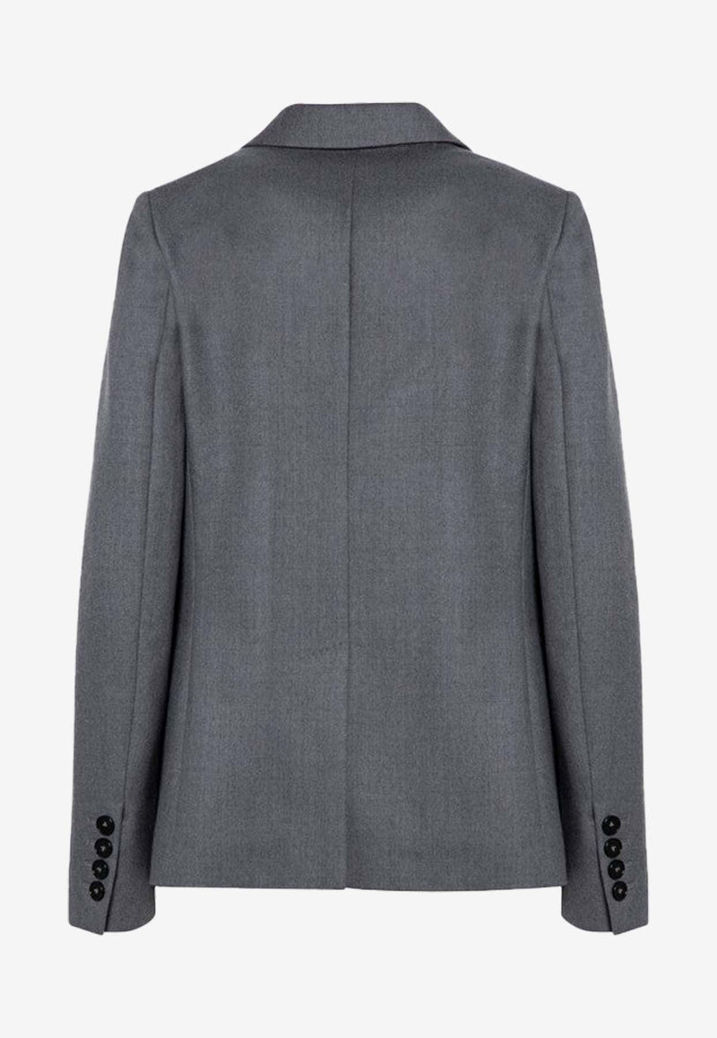 Single-Breasted Wool Blazer