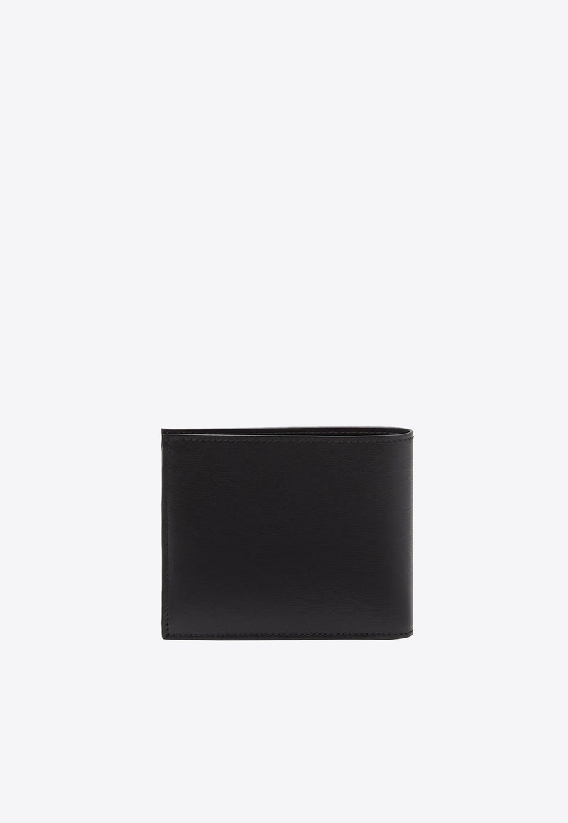 Branded Leather Bi-Fold Wallet