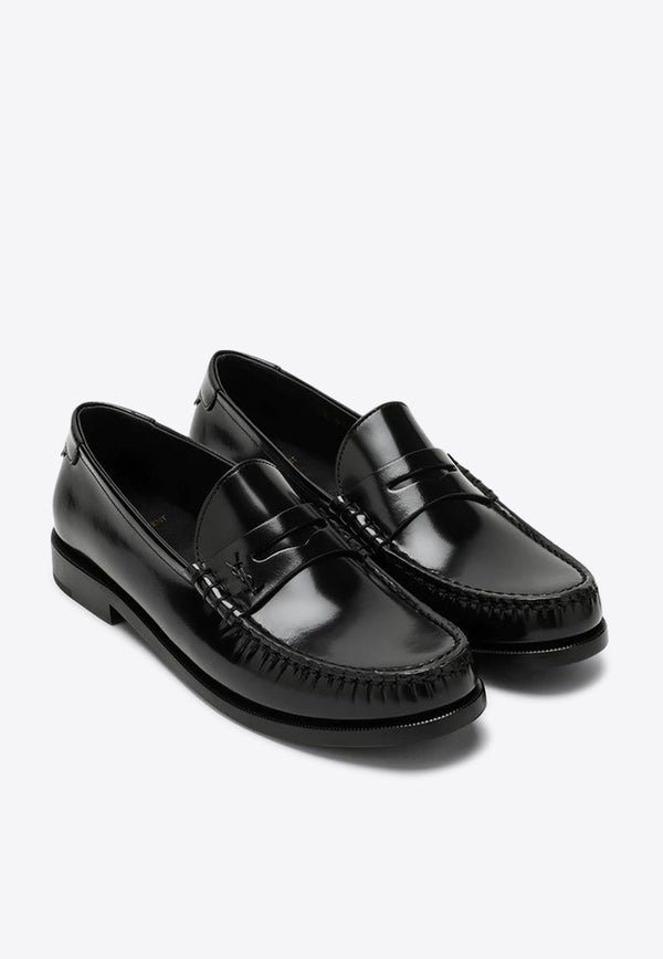 Monogram Leather Loafers