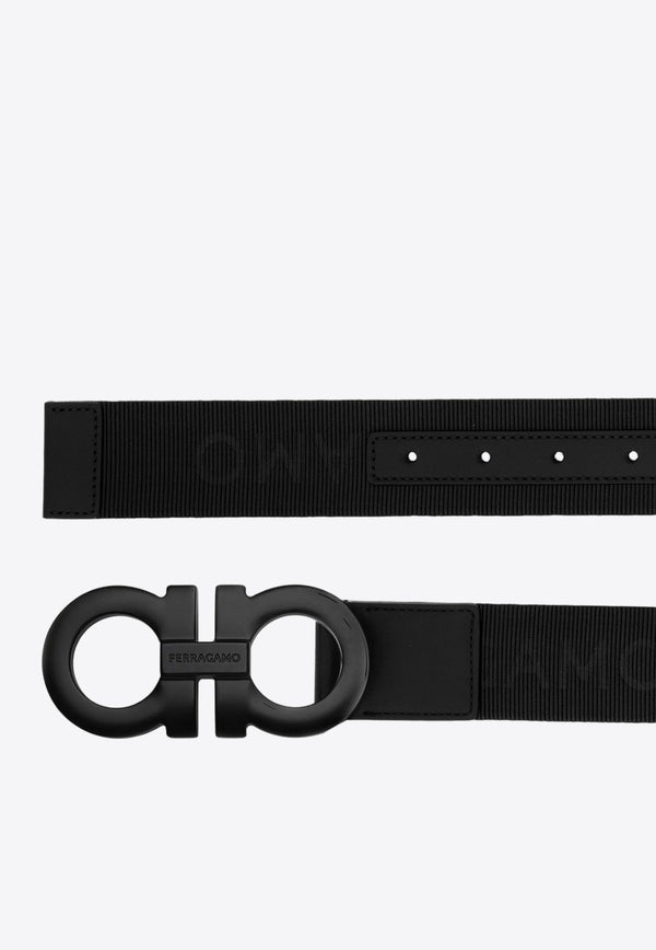 Gancini Logo Jacquard Belt