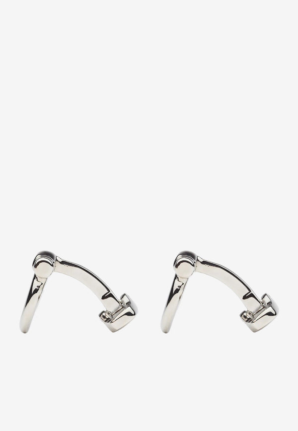 Gancini Silver-Tone Cufflinks