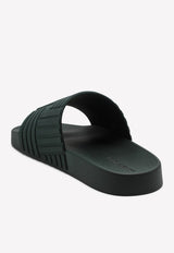 Signature Pattern Rubber Slides