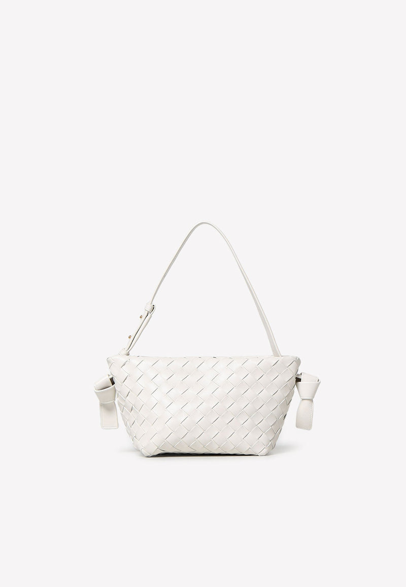 Tie Intrecciato Shoulder Bag in Lamb Leather