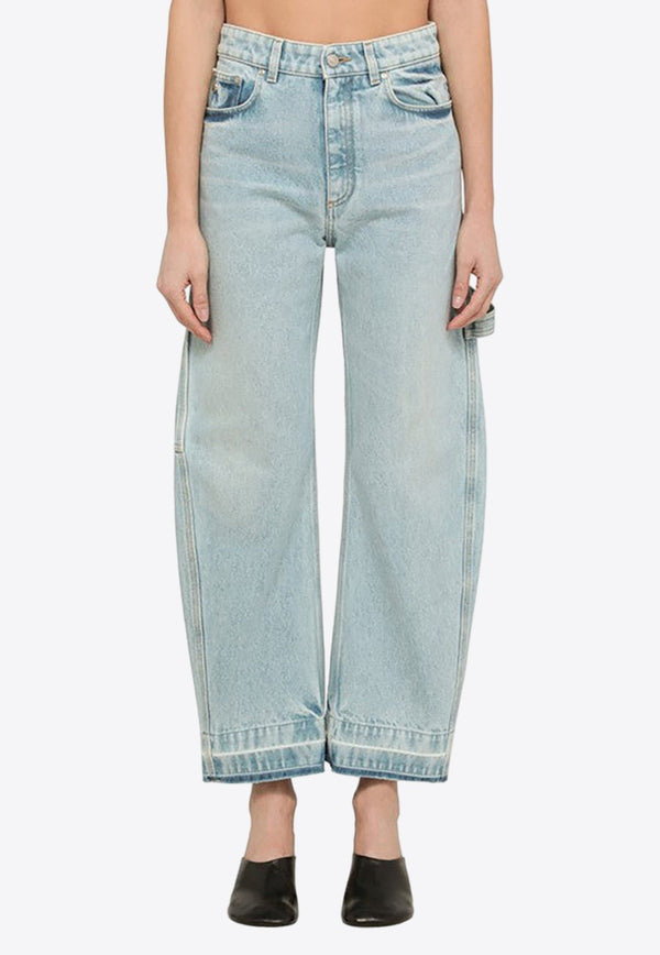 Basic Wide-Leg Mid-Rise Jeans