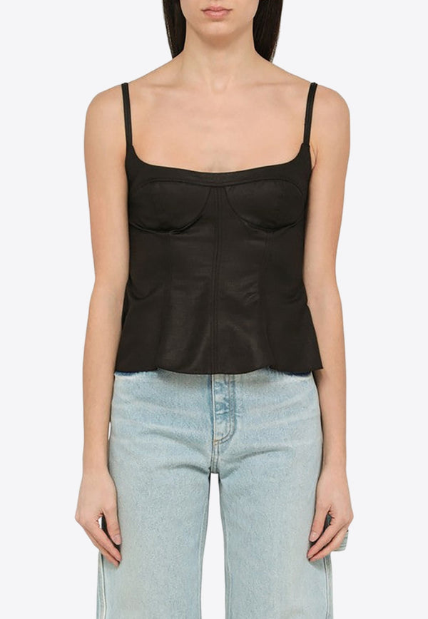 Sleeveless Ruffled Top