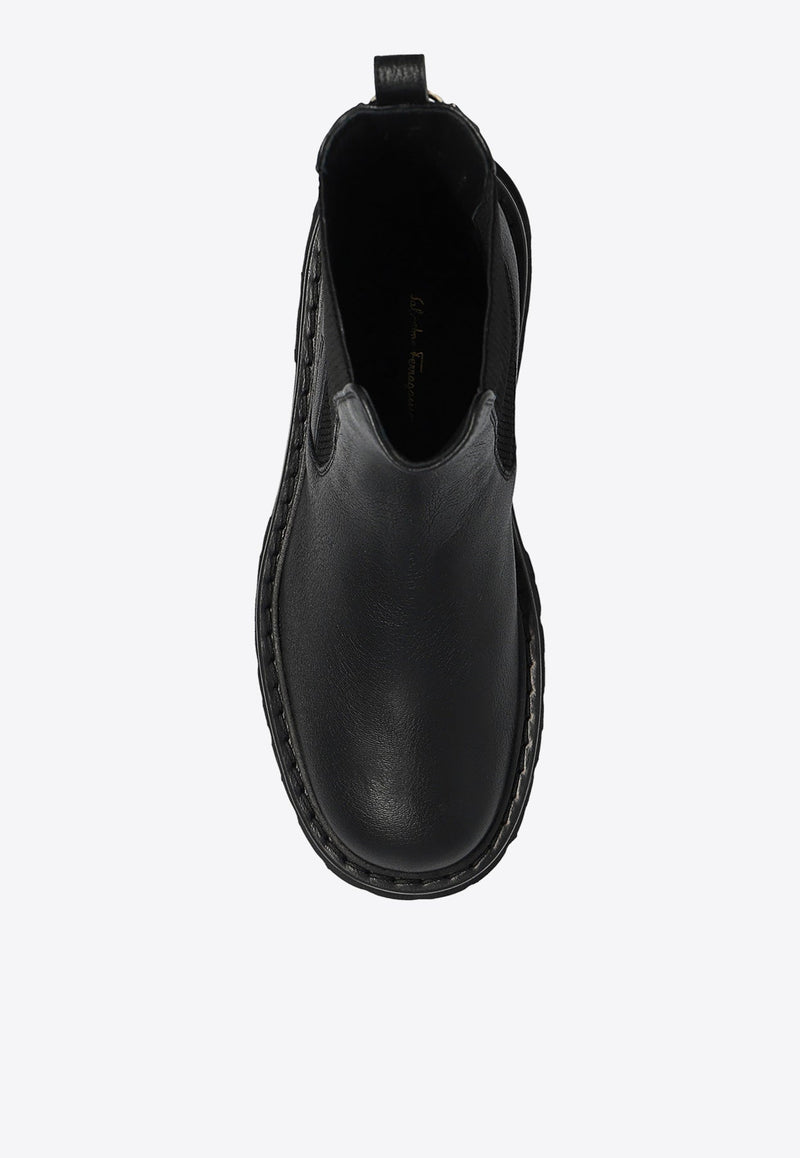 Oderico Double Gancini Chelsea Boots