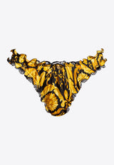 Barocco Ruffled Silk Briefs