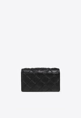 Fleming Quilted Leather Chain Clutch