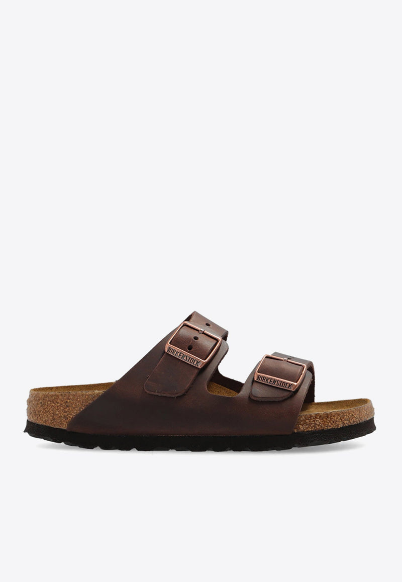 Arizona Double-Strap Leather Slides