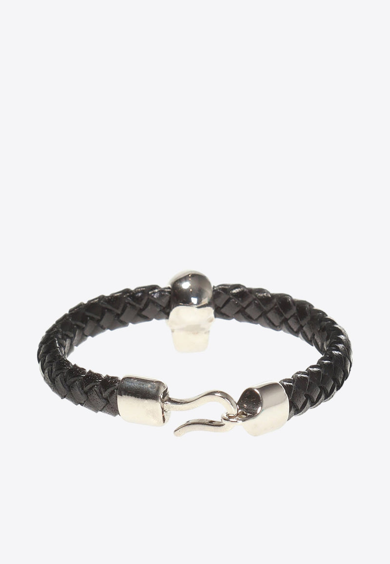 Skull Charm Braided Bracelet