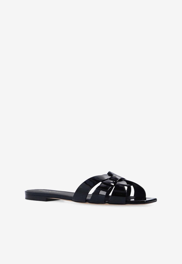 Tribute Patent Leather Flat Mules