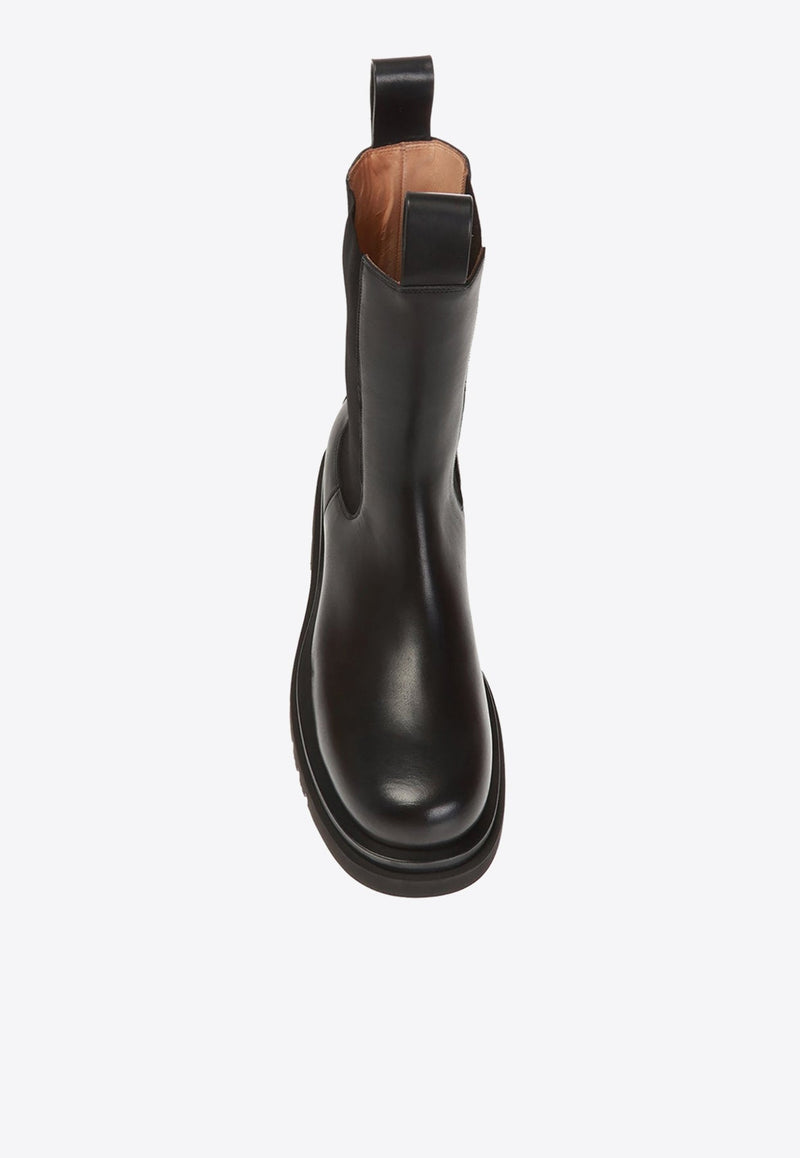 Ankle Lug Boots in Calfskin