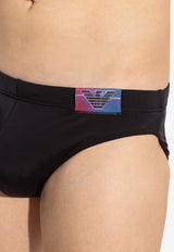 Logo Patch Swimming Briefs