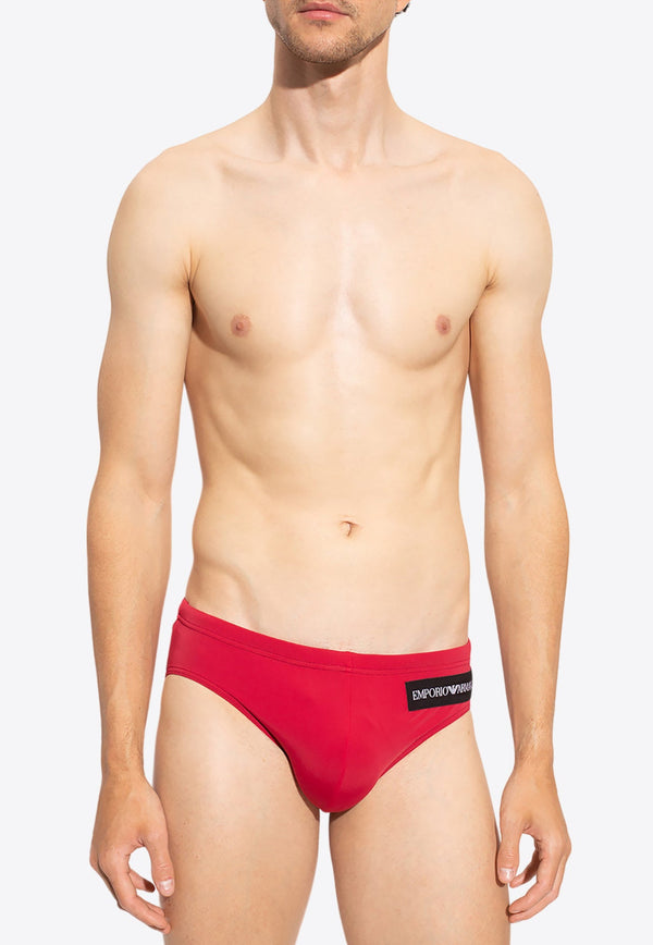 Logo Patch Swimming Briefs