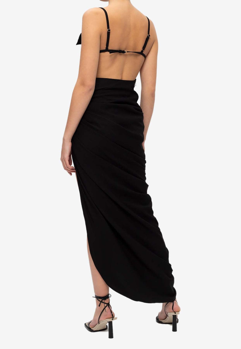 Saudade Asymmetric Maxi Dress