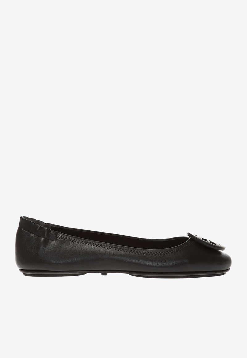 Minnie Travel Leather Ballet Flats