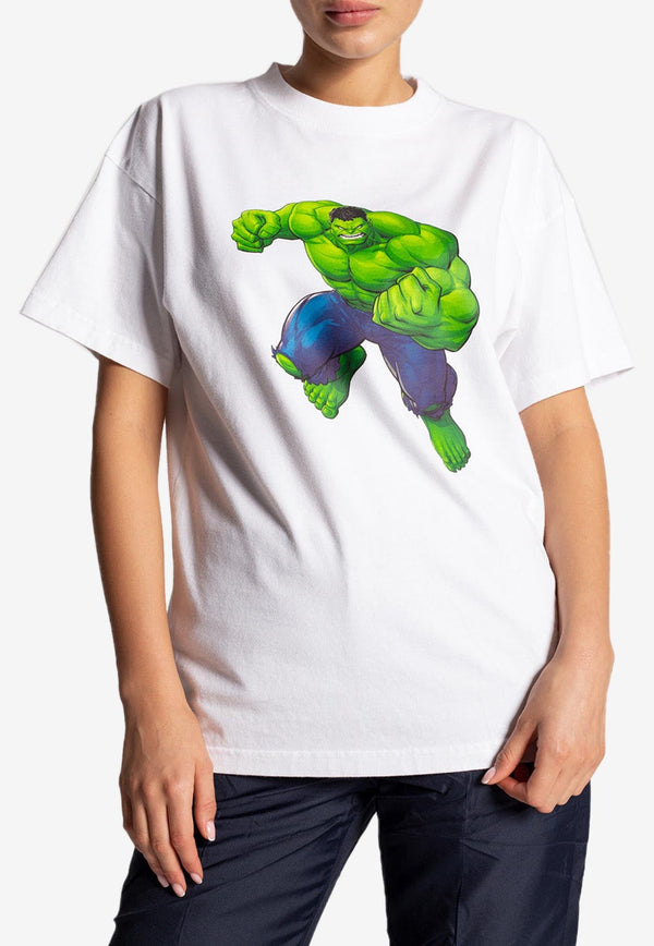 X Marvel Hulk Print T-shirt
