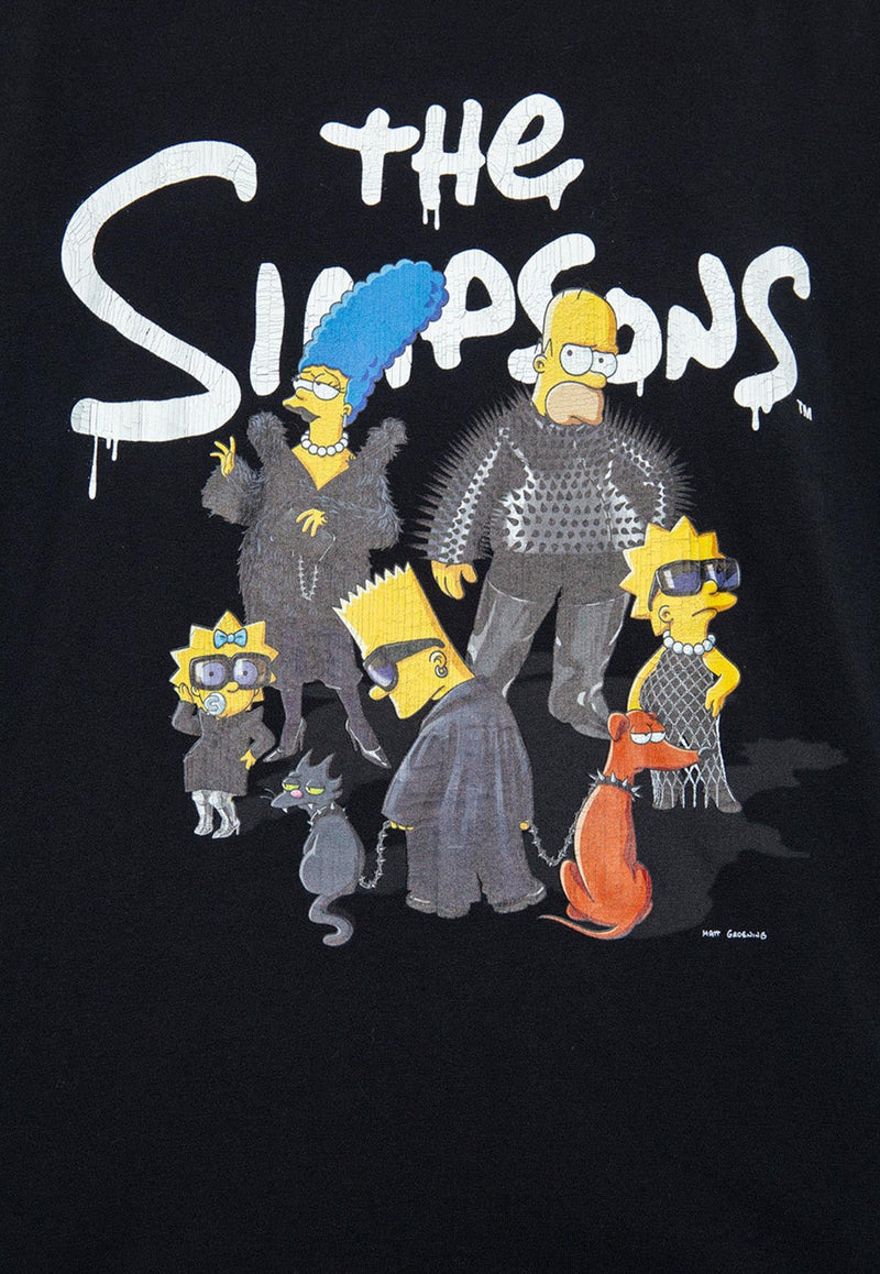 X The Simpsons Print Long-Sleeved T-shirt