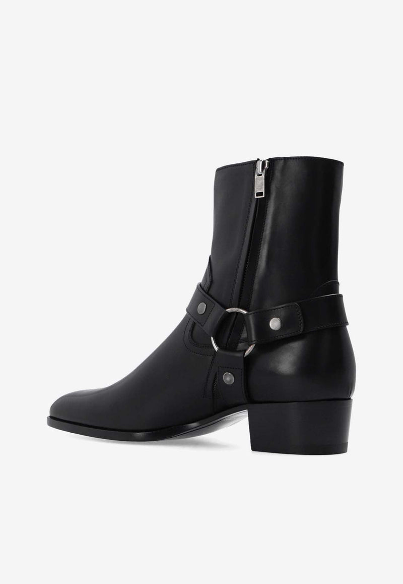 Wyatt Harness Leather Ankle Boots