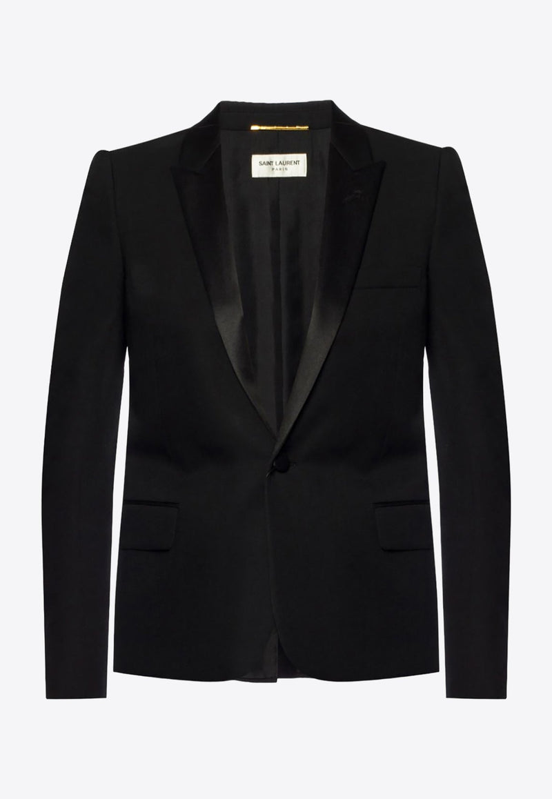 Single-Breasted Tuxedo Blazer