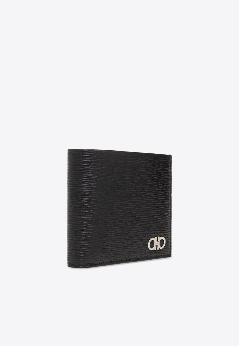 Gancini Bi-Fold Leather Wallet