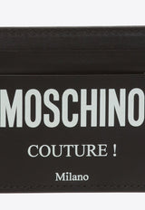Logo Lettering Leather Cardholder