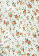 Floral Print Oversized Shirt