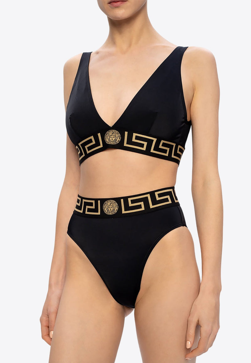 Greca border High-waist Bikini Bottom