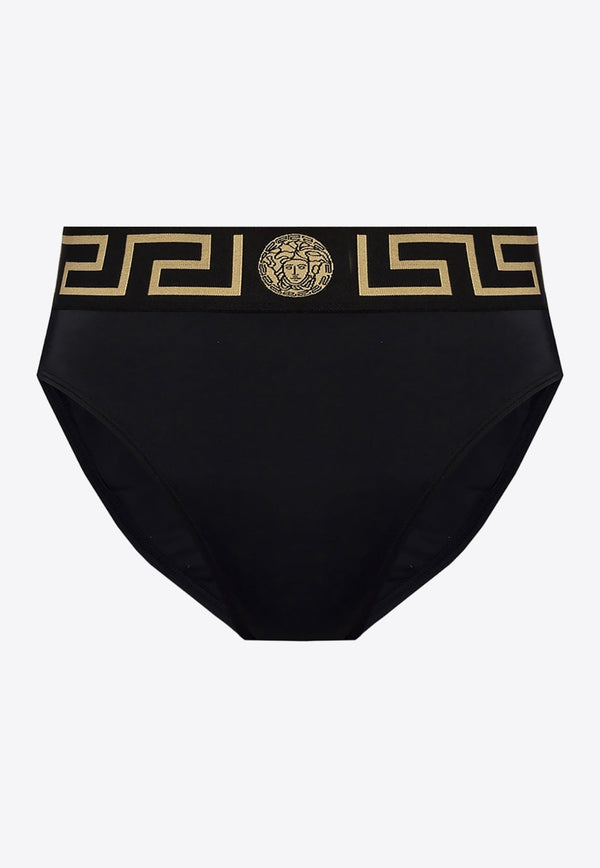 Greca border High-waist Bikini Bottom